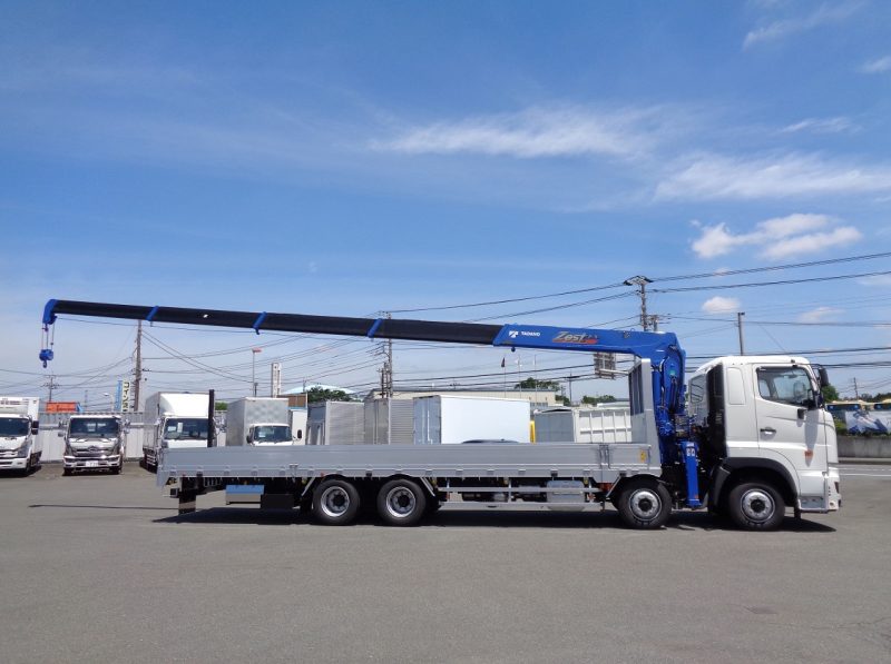 日野 大型トラック タダノ5段クレーンエアサスラジコン付(12.8ｔ)8.8m 画像