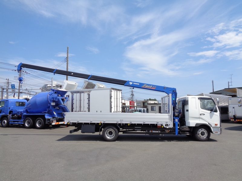 三菱 大型トラック 増t4段クレーンワイド(7.6ｔ)5.5mアルミ平 画像
