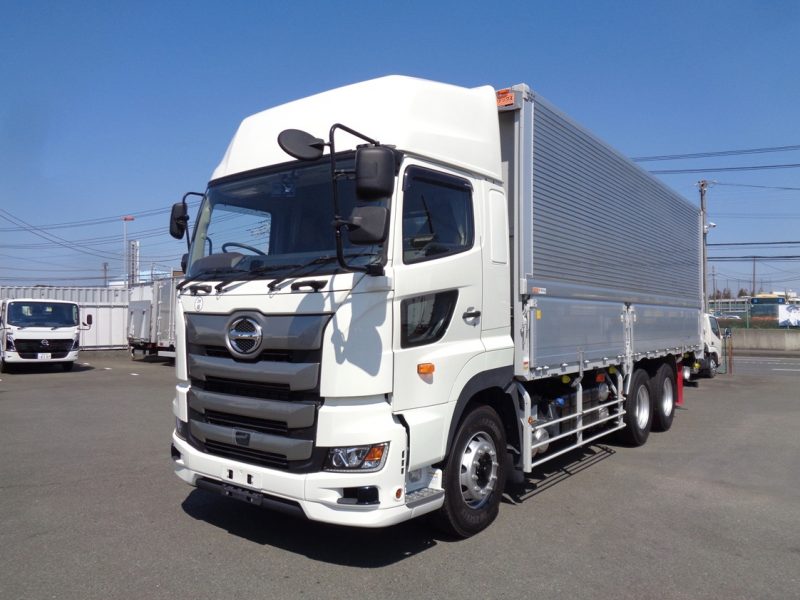 日野 大型トラック ウィングエアサスハイルーフPG付(10.9ｔ)7.2m 画像