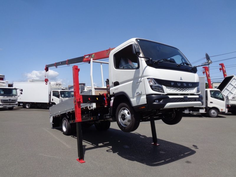 三菱 小型トラック ユニック4段ロングジャッキ(3.0ｔ)4.35m 画像