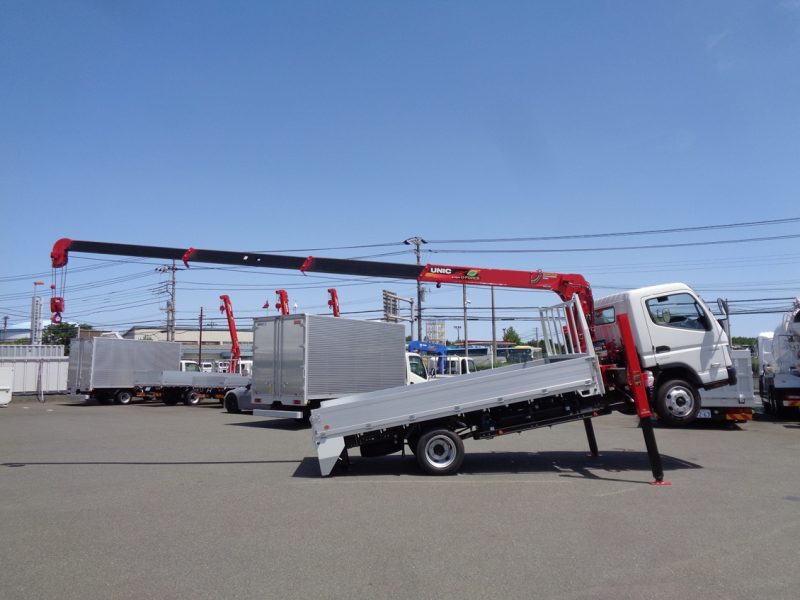 三菱 小型トラック ユニック4段ロングジャッキ(3.0ｔ)4.35m 画像