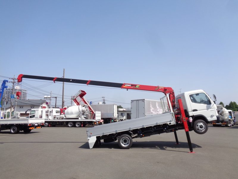 三菱 小型トラック ユニック4段ロングジャッキ(3.0ｔ)4.35m 画像