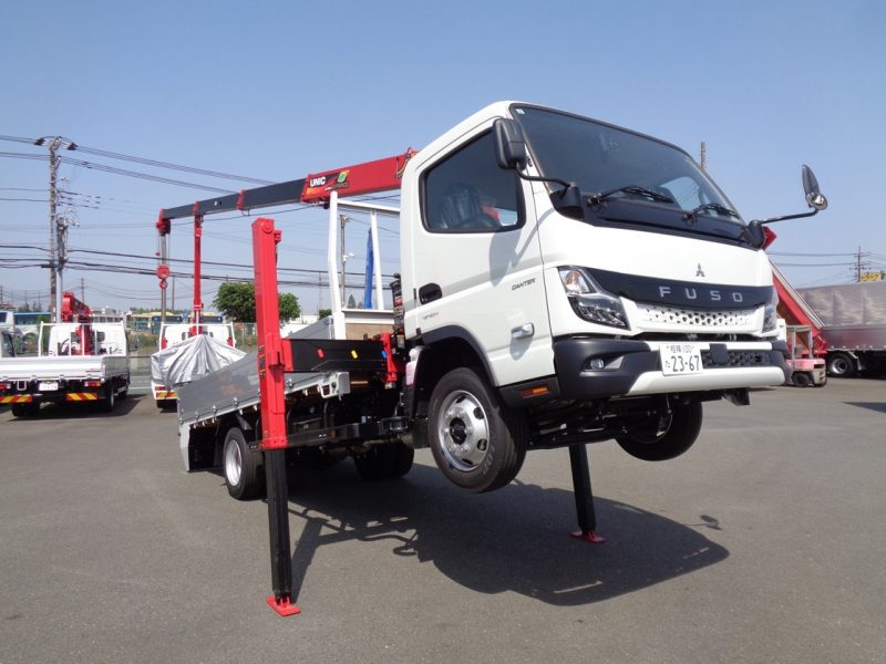 三菱 小型トラック ユニック4段ロングジャッキ(3.0ｔ)4.35m 画像