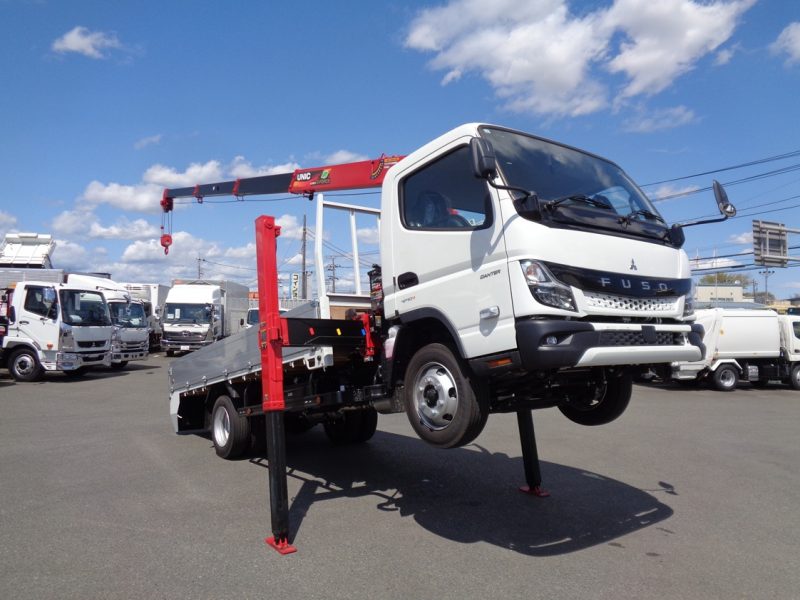 三菱 小型トラック ユニック4段ロングジャッキ(3.0ｔ)4.35m 画像
