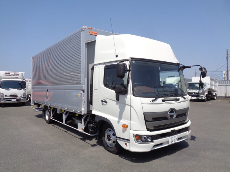 日野 中型トラック ウィングワイドエアサスハイルーフ格納PG付 画像