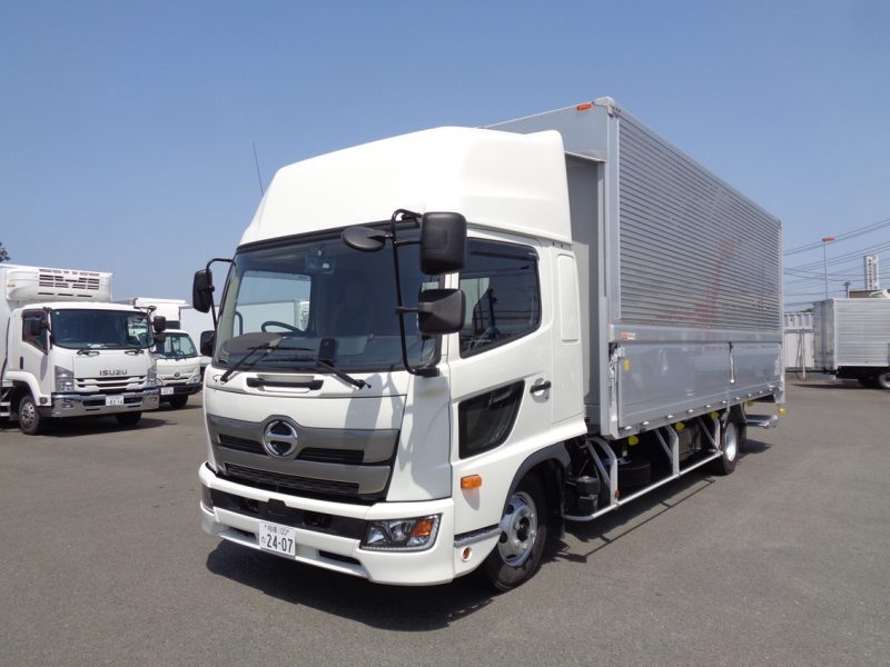 日野 中型トラック ウィングワイドエアサスハイルーフ格納PG付 画像