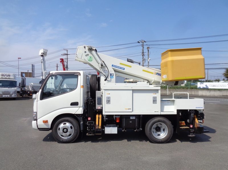日野 小型トラック 高所作業車9.9m(アイチSH10A)AT車 画像