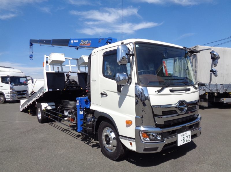 日野 大型トラック 増tタダノ4段セフティーローダ(6.2t)5.9m 画像