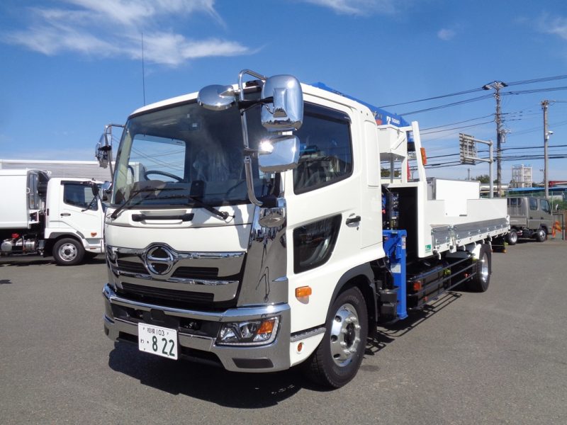 日野 大型トラック 増tタダノ4段セフティーローダ(6.2t)5.9m 画像