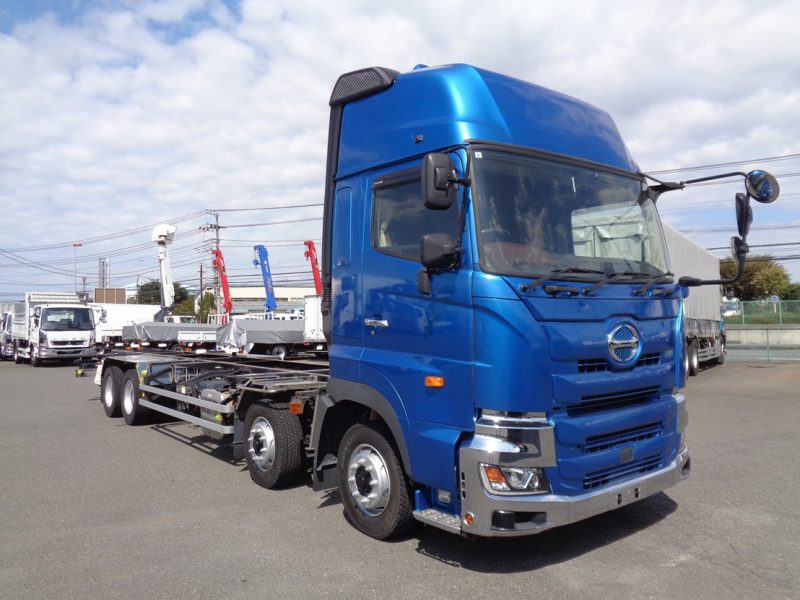 日野 大型トラック コンテナ専用車総輪エアサスハイルーフ(スワップボデー) 画像