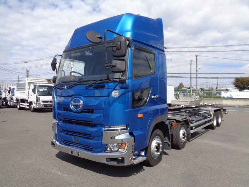 日野 大型トラック コンテナ専用車総輪エアサスハイルーフ(スワップボデー) 画像