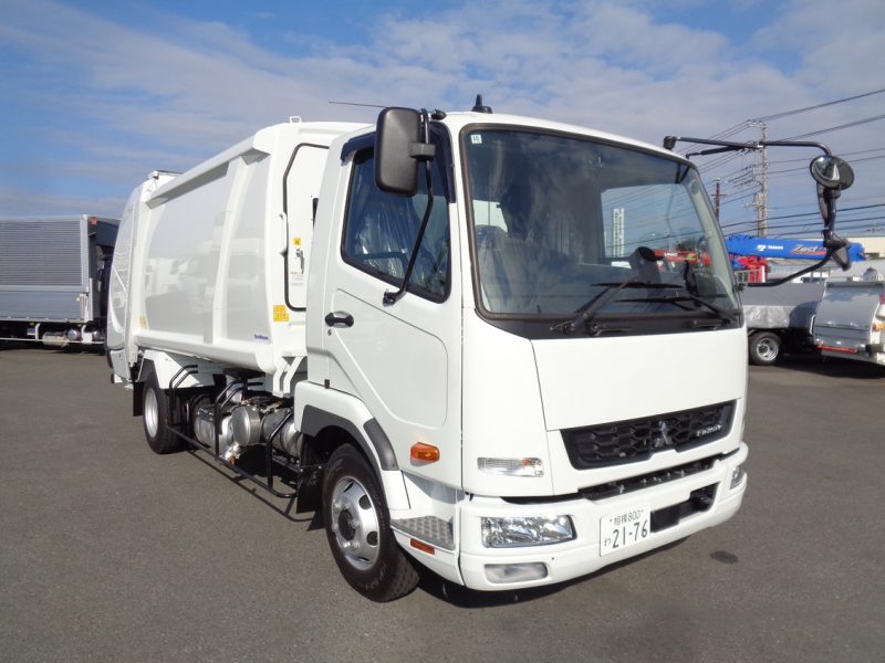 三菱 中型トラック 塵芥車(プレス式)10.2m3新明和 画像