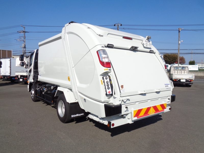三菱 中型トラック 塵芥車(プレス式)8.7m3新明和 画像