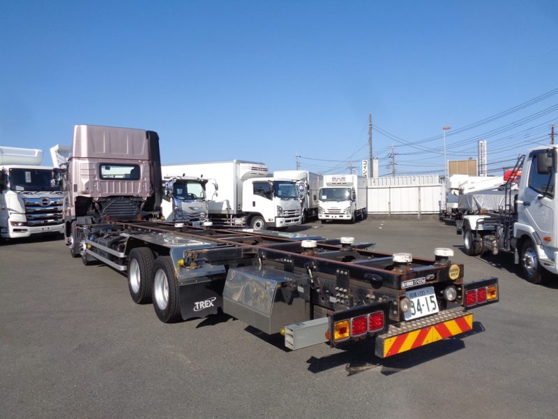 日野 大型トラック コンテナ専用車総輪エアサスハイルーフ(スワップボデー)トレクス 画像