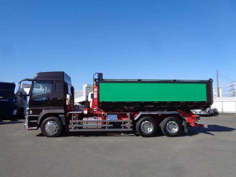 三菱 大型トラック フックロールハイルーフGVW22t箱付(シフトパイロット) 画像