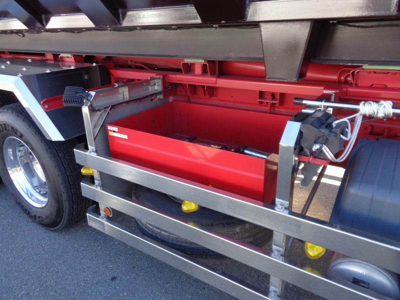 三菱 大型トラック フックロールハイルーフGVW22t箱付(シフトパイロット) 画像