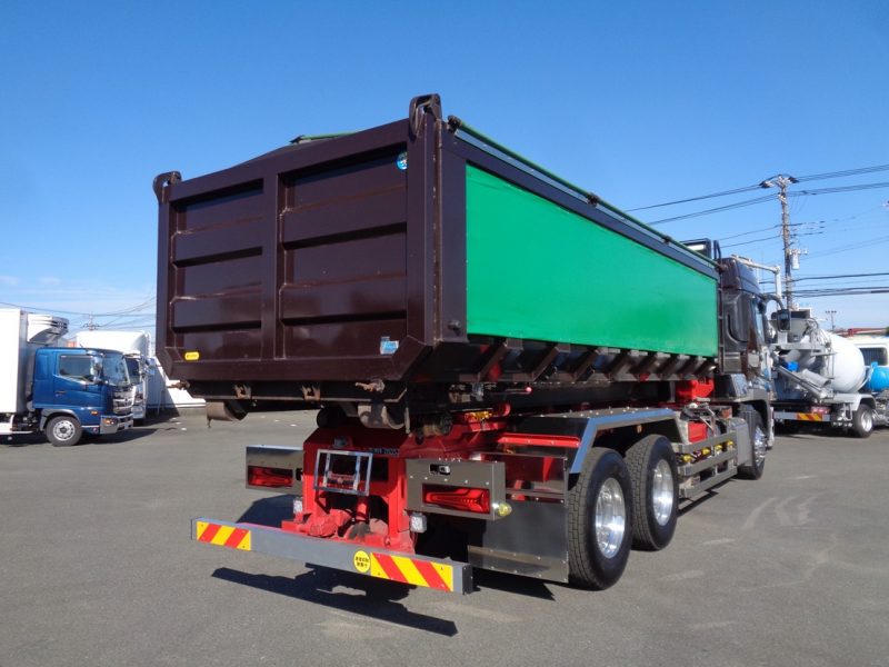 三菱 大型トラック フックロールハイルーフGVW22t箱付(シフトパイロット) 画像