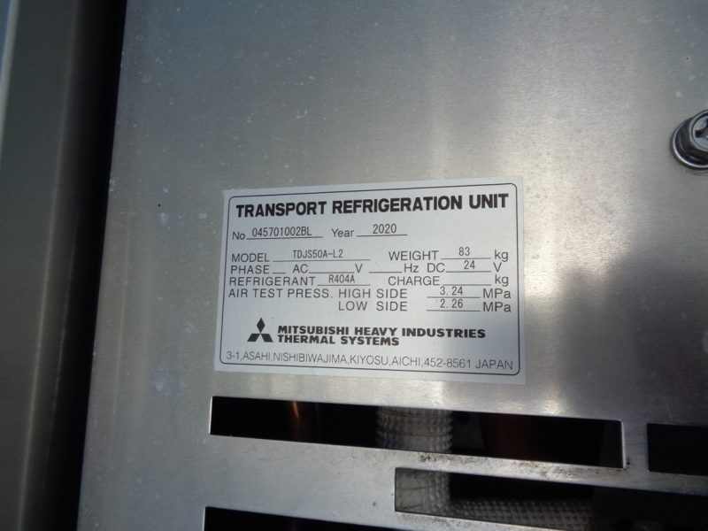 日野 中型トラック 冷凍車ワイドエアサス格納PG付 画像