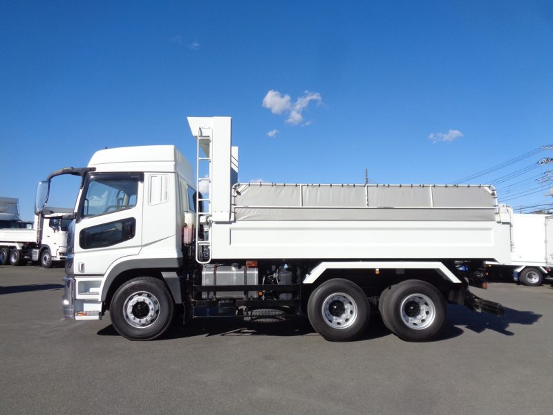 三菱 大型トラック ダンプ土砂ハイルーフ5.1m 画像