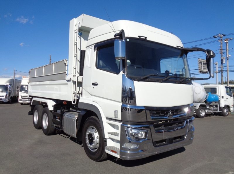 三菱 大型トラック ダンプ土砂ハイルーフ5.1m 画像