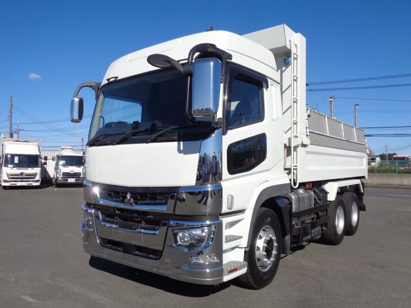 三菱 大型トラック ダンプ土砂ハイルーフ5.1m 画像