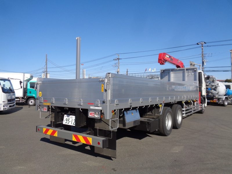 日野 大型トラック ユニック4段クレーン(12.3ｔ)8.7m2デフ 画像