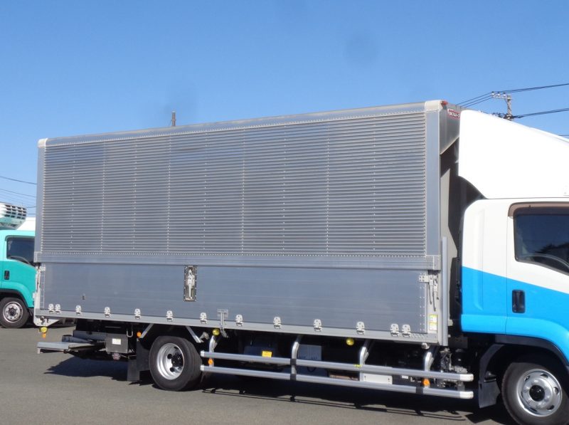 いすゞ 中型トラック ウィングワイド格納PG付(スムーサー)床鉄板 画像