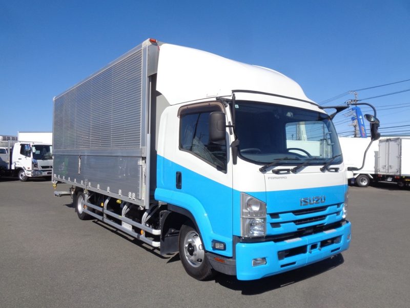 いすゞ 中型トラック ウィングワイド格納PG付(スムーサー)床鉄板 画像